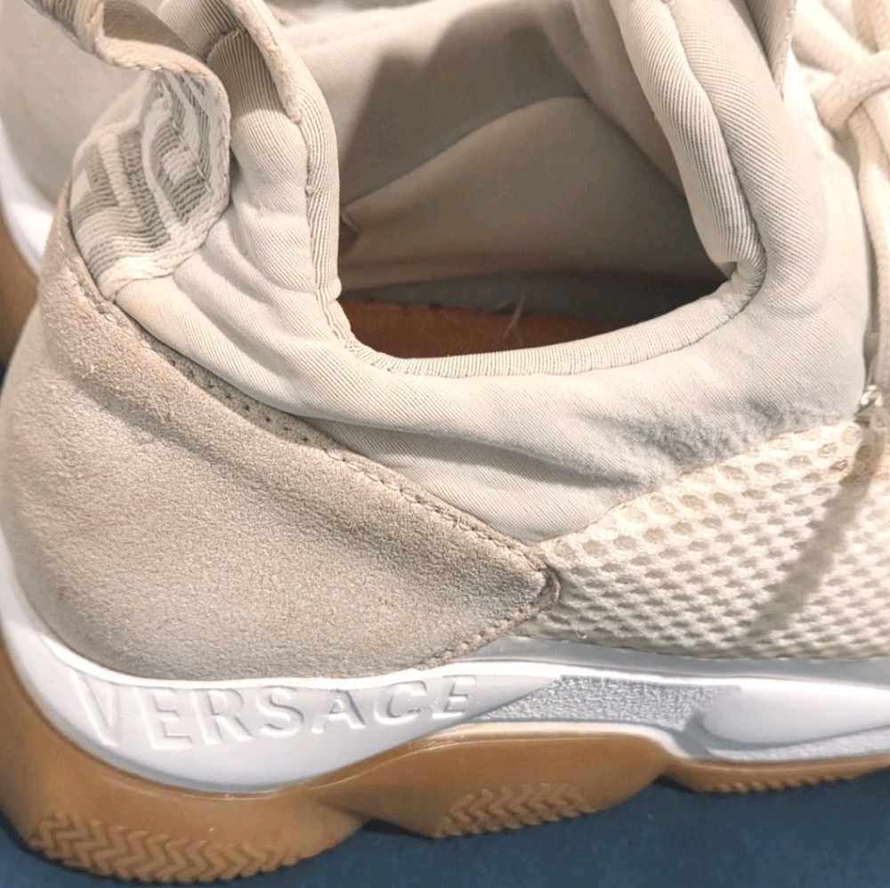 Versace Cream and Gum Sole Women’s Sneakers - Picture 7 of 15
